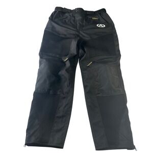 AGV Sport Mens Black Mesh Motorcycle Riding Pants Size 42 Reinforced Knee Pocket